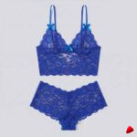 Ensemble Dentelle Florale Travesti Blanc - vue 2