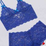 Ensemble Dentelle Florale Travesti Blanc - vue 3