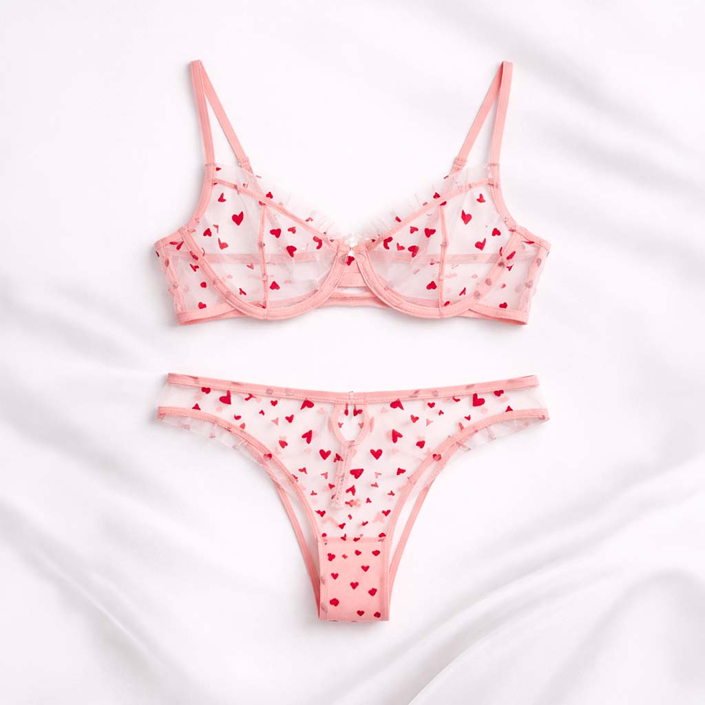 Ensemble Lingerie Cœur – Dentelle Éblouissante – Image 2