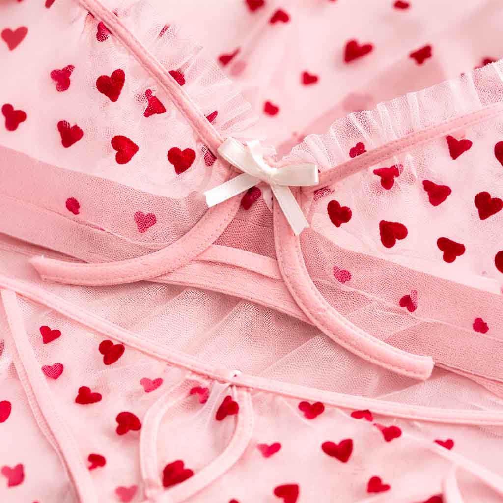 Ensemble Lingerie Cœur – Dentelle Éblouissante – Image 3