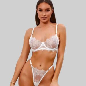 Ensemble Lingerie Étoile – Dentelle Florale Éblouissante