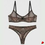 Ensemble Lingerie Travesti Léopard - vue 2