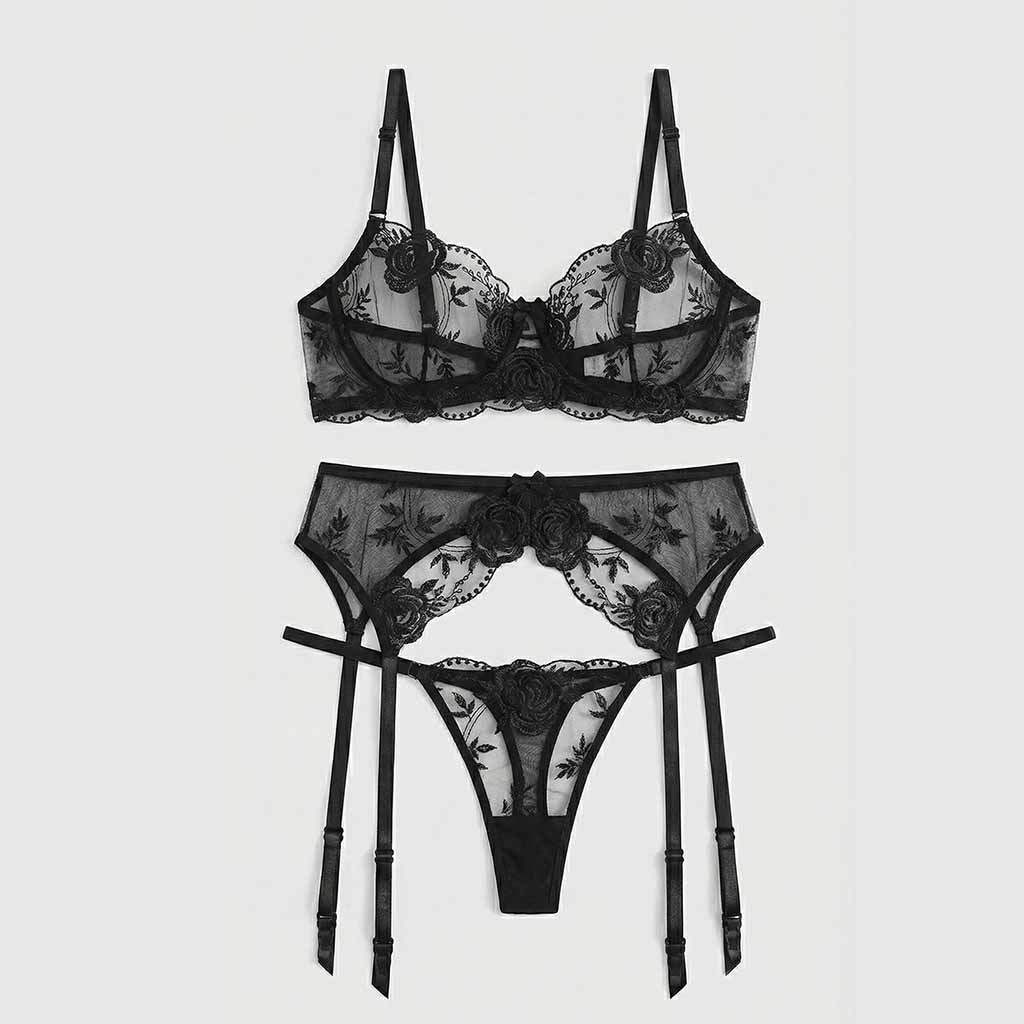 Ensemble Lingerie Noire – Éclat de Dentelle – Image 2