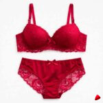 Ensemble Dentelle Travesti Rouge Eclat - vue 2
