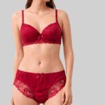 Ensemble Lingerie Rouge – Éclat de Dentelle
