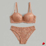 Soutien-Gorge Dentelle Travesti Beige - vue 3