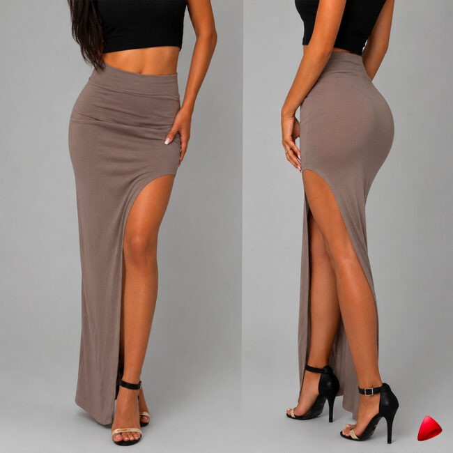 Jupe Maxi Travesti jupe maxi fendue, vue 2