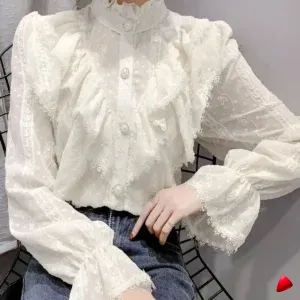 Blouse Dentelle Travesti blouse dentelle, vue 2