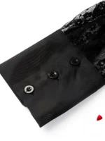 Blouse Manches Dentelle Travesti blouse manches dentelle sheer, vue 5