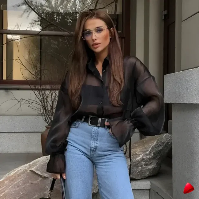 Blouse Manches Lanternes Travesti blouse manches lanternes, vue 3