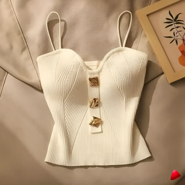Camisole Bustier Travesti camisole bustier tricot, vue 2