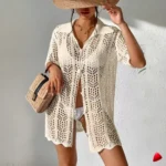 Chemise Plage Travesti chemise plage crochet, vue 3