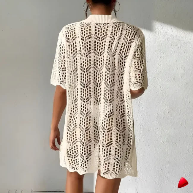 Chemise Plage Travesti chemise plage crochet, vue 4