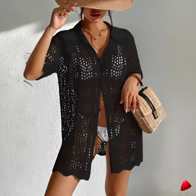 Chemise Plage Travesti chemise plage crochet, vue 5