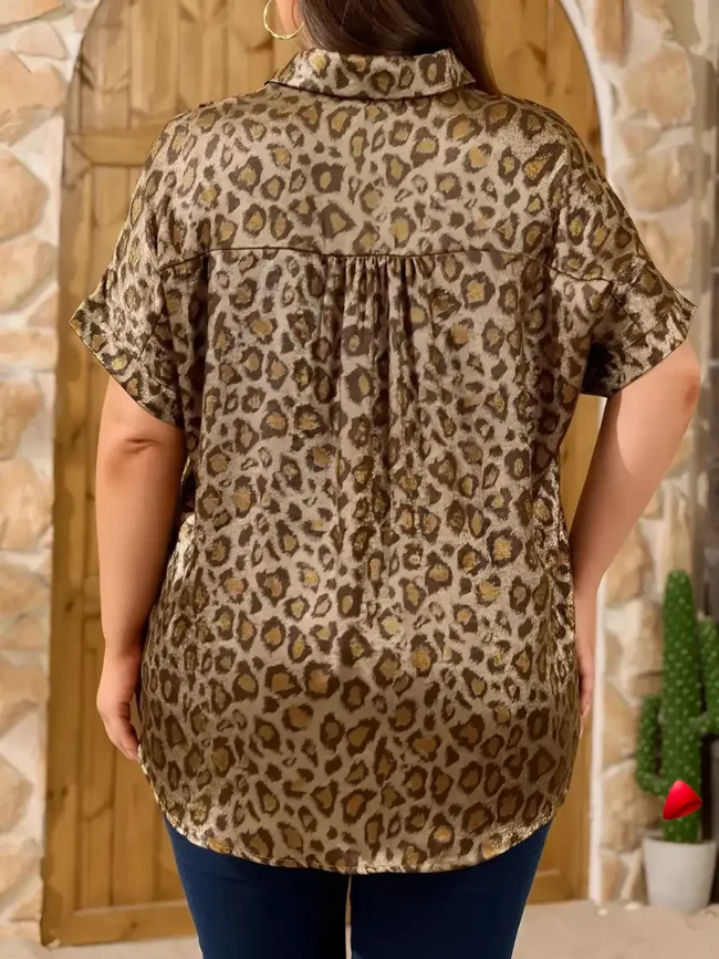 Chemise Léopard Travesti chemise léopard plus size, vue 2