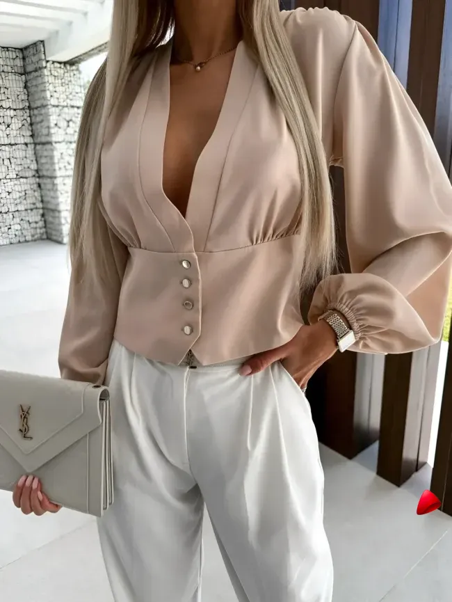 Chemise Ruffle Travesti chemise ruffle office, vue 2