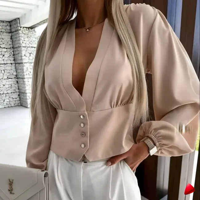 Chemise Ruffle Travesti chemise ruffle office, vue 7