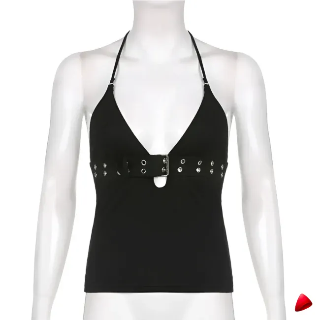 Crop Top Halter Travesti crop top halter, vue 6