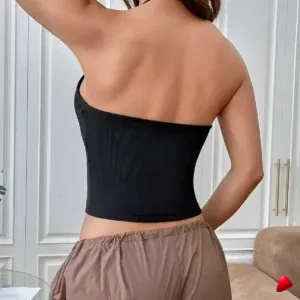 Halter Crop Y2k Travesti halter crop y2k, vue 2