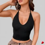 Halter Crop Travesti halter crop, image principale, conçue pour morphologie homme féminisé