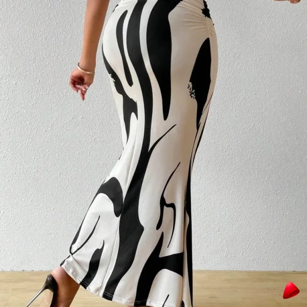 Jupe Longue Zèbre Travesti jupe longue zèbre, vue 2