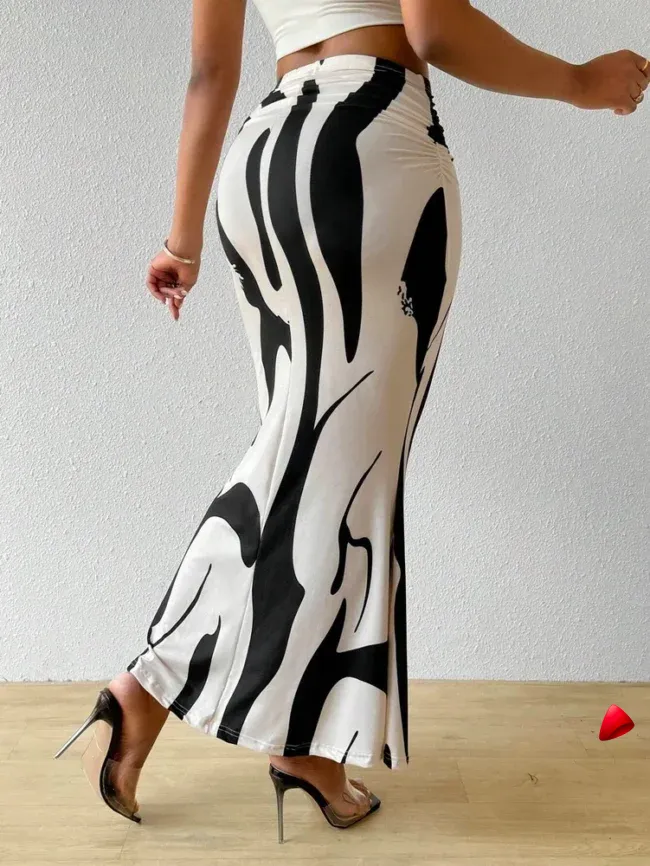 Jupe Longue Zèbre Travesti jupe longue zèbre, vue 2