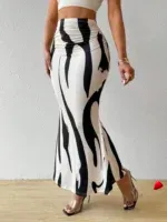 Jupe Longue Zèbre Travesti jupe longue zèbre, vue 3