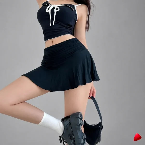 Jupe Plissée Travesti jupe plissée A-line, vue 2