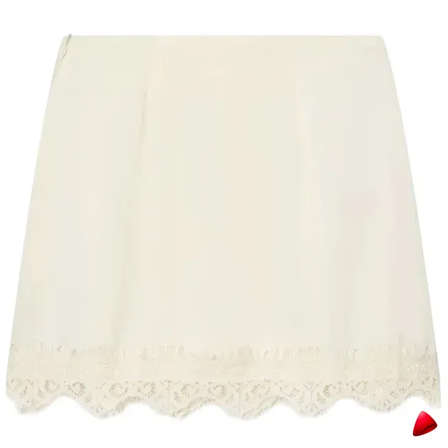 Jupe-short Dentelle Travesti jupe-short dentelle satin, vue 5