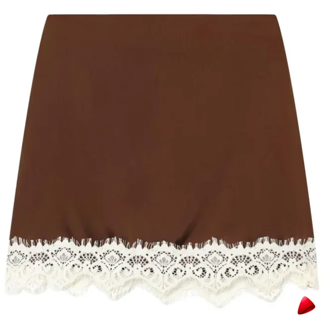 Jupe-short Dentelle Travesti jupe-short dentelle satin, vue 6