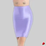 Mini Jupe Crayon Wetlook Travesti mini-jupe crayon wetlook, vue 2