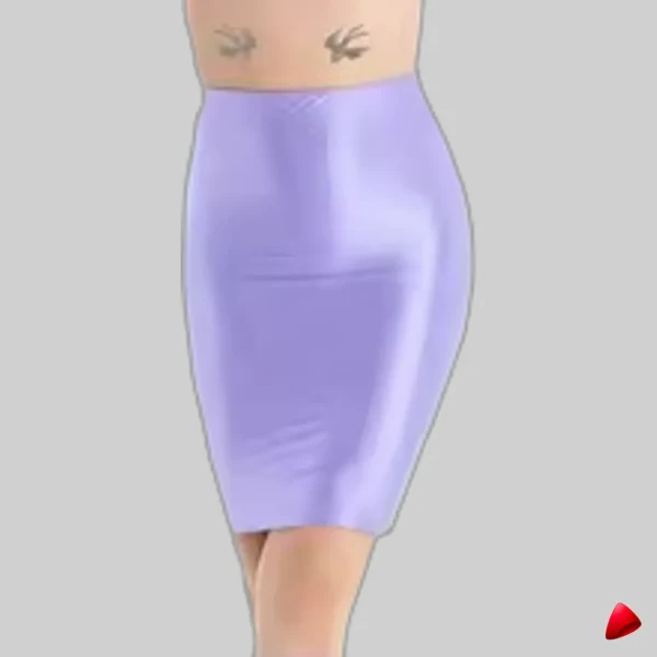 Mini Jupe Crayon Wetlook Travesti mini-jupe crayon wetlook, vue 2
