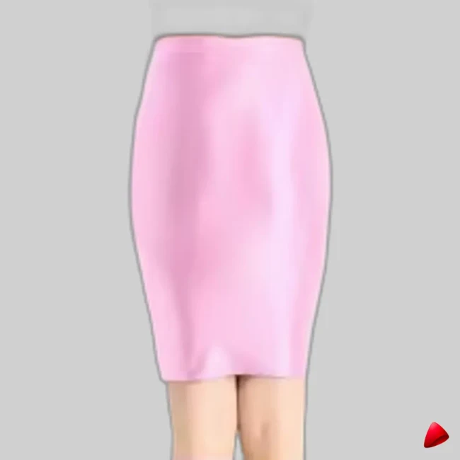 Mini Jupe Crayon Wetlook Travesti mini-jupe crayon wetlook, vue 8