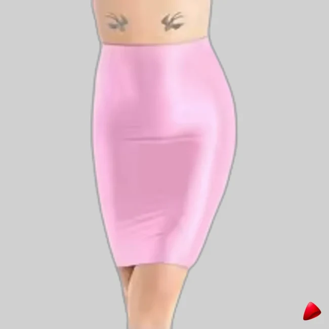 Mini Jupe Crayon Wetlook Travesti mini-jupe crayon wetlook, vue 9