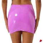 Mini Jupe Latex Travesti mini-jupe latex crayon, vue 6