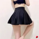 Mini Jupe Plissée Coréenne Travesti mini-jupe plissée coréenne, vue 2