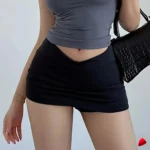 Mini Jupe V Travesti mini-jupe V taille basse, vue 3