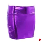 Mini Jupe Wetlook Travesti mini-jupe wetlook PU, vue 10