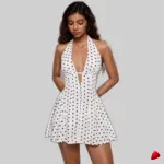 Robe Pois Travesti robe pois halter, vue 4