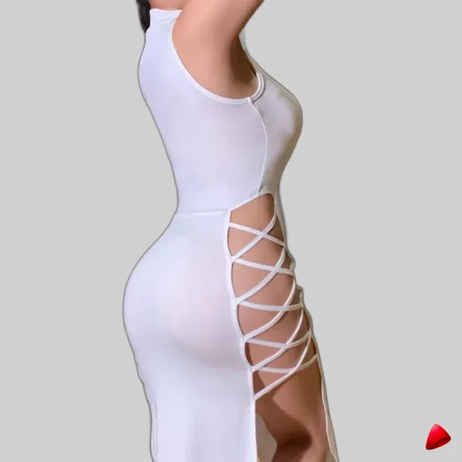 Robe Bandage Lacée Travesti robe bandage lacée, vue 3