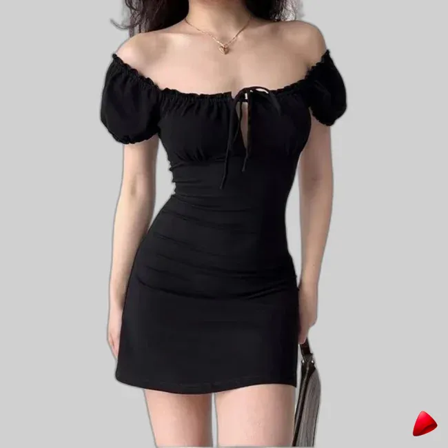 Robe Bardot Travesti robe bardot bodycon, image principale, conçue pour morphologie homme féminisé