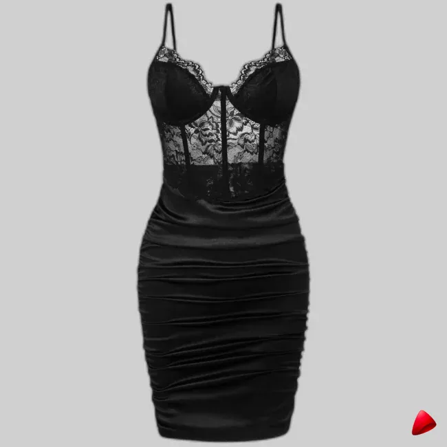 Robe Bustier Dentelle Travesti robe bustier dentelle, vue 4
