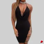 Robe Décolleté Travesti robe décolleté plongeant, image principale, conçue pour morphologie homme féminisé