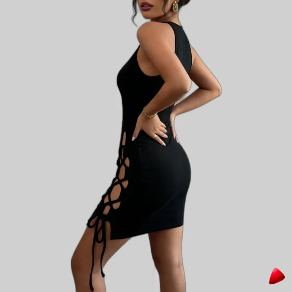 Robe Halter Travesti robe halter lacée, vue 2