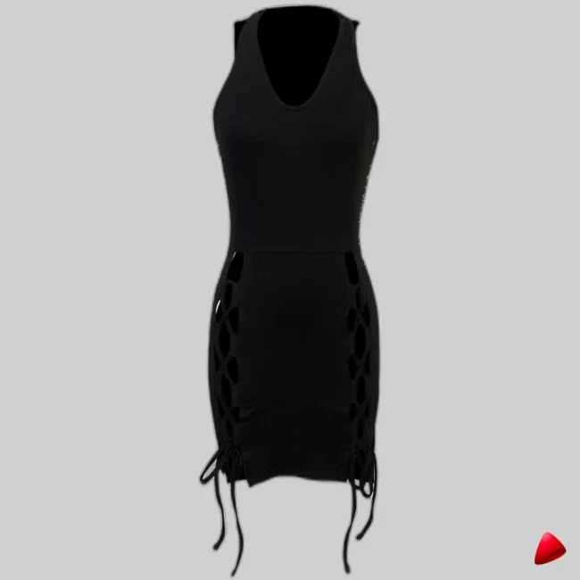 Robe Halter Travesti robe halter lacée, vue 5