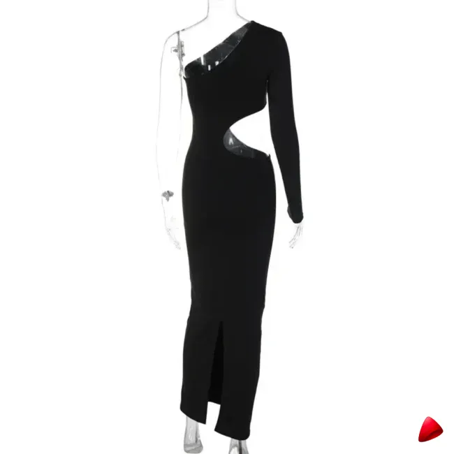 Robe Maxi Asymétrique Travesti robe maxi asymétrique, vue 4
