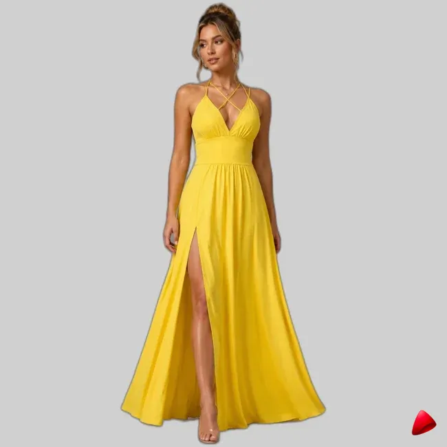 Robe Camisole Maxi Travesti robe maxi camisole, image principale, conçue pour morphologie homme féminisé