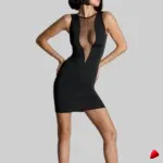 Robe Mesh Travesti robe mesh plongeante, vue 5