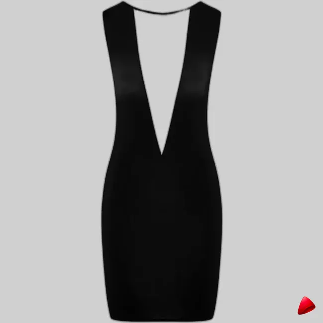 Robe Mesh Travesti robe mesh plongeante, vue 6