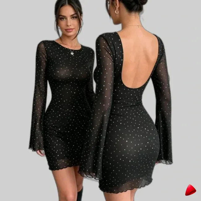 Robe Paillettes Y2k Travesti robe paillettes y2k, vue 2
